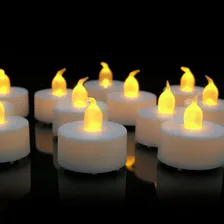 Kit 24 Velas Led Luz Amarela Decorativas Bateria Inclusa Foto mini  3