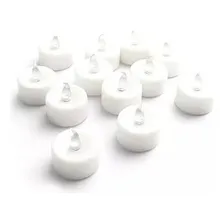 Kit 24 Velas Led Luz Amarela Decorativas Bateria Inclusa Foto  mini 1