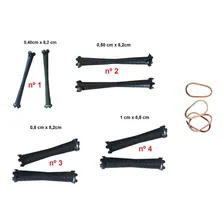 Kit 240 Bigudinho/bigodim Plástico Cachear Cabelos Variados Foto mini 2