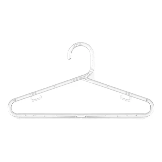 Kit 25 Cabides AcrÃlico Adulto + 25 Cabides Infantil Bola Foto 1