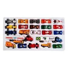 Kit 25 Carrinhos Caminhão Carretas Super Plástico Foto mini 3