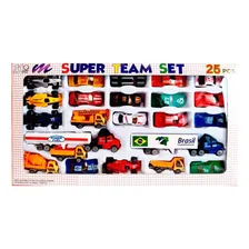 Kit 25 Carrinhos Caminhão Carretas Super Plástico Foto mini 4