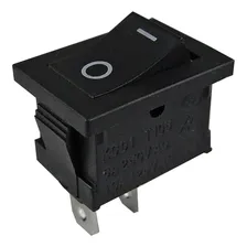 Kit 25 Chave Gangorra On/off 15a 250v 2t Preta Foto mini 1