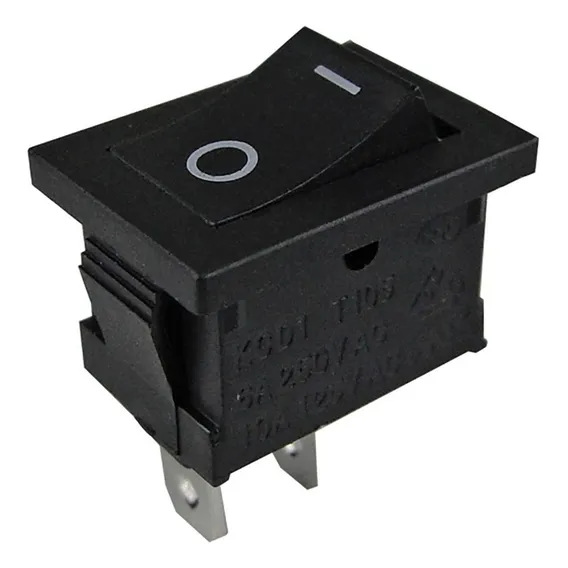Kit 25 Chave Gangorra On/off 15a 250v 2t Preta Foto 1