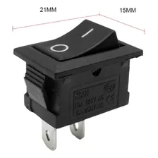 Kit 25 Chave Gangorra On/off 15a 250v 2t Preta Foto mini 4
