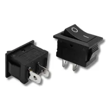 Kit 25 Chave Gangorra On/off 15a 250v 2t Preta Foto mini 3