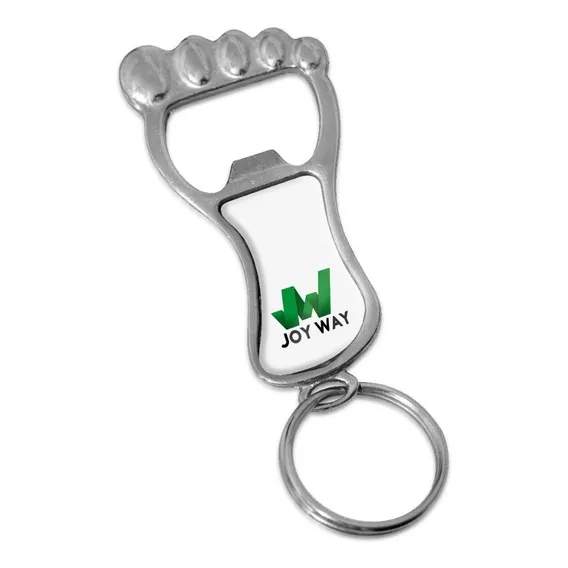 Kit 25 Chaveiros Abridor Formato PĂ© Personalizados Cor Foto 1