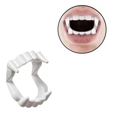 Kit 25 Dentadura Vampiro Plástico Festa Sacolinha Halloween Foto mini 1