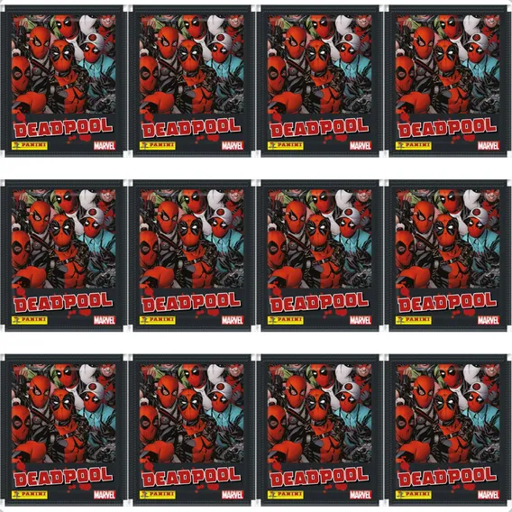 Kit 25 Figurinhas Do Álbum Deadpool (5 Envelopes) Foto 1