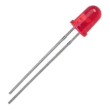 Kit 25 Led Vermelho 25 Verde 5mm Difuso Arduino Eletronica Cor da luz Verde e Vermelho Foto mini 3