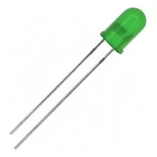 Kit 25 Led Vermelho 25 Verde 5mm Difuso Arduino Eletronica Cor da luz Verde e Vermelho Foto mini 4