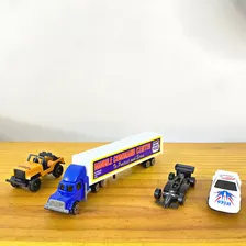 Kit 25 Miniaturas Metal Carrinhos Caminhões E Carretas Foto mini 2