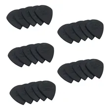 Kit 25 Palheta Jazz Medium Guitarra Violão - Preto Bk Tamanho Médio Foto  mini 1