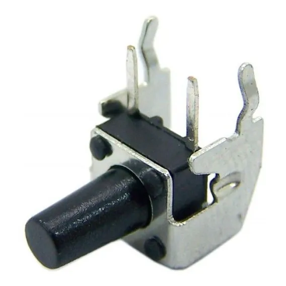 Kit 25 Peças Chave Táctil 4 Terminais 6x6x9.5 90º Graus Foto 1