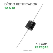 Kit 25 Peças Díodo Retificador 10a10 (10a - 1000v) ChipSCE Foto mini 2