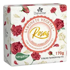 Kit 25 Sabonetes Vegetal Aroma Das Rosas 170g Davene Foto mini  3