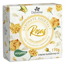 Kit 25 Sabonetes Vegetal Aroma Das Rosas 170g Davene Foto mini 4