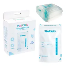 Kit 25 Sacos Para Armazenar Leite Materno 200ml - Pimpolho Foto mini 1