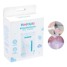 Kit 25 Sacos Para Armazenar Leite Materno 200ml - Pimpolho Foto mini 4