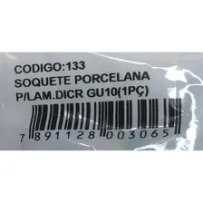 Kit 25 Soquete Bocal Lampada Dicroica Gu10 Ceramica Rabicho Foto mini 4