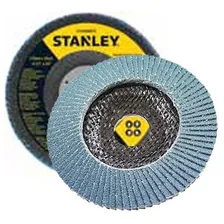 Kit 25 Und Disco Flap 4 1/2 X 7/8 Grão Z40 Sta4040fz Stanley Cor Amarelo Foto mini  2