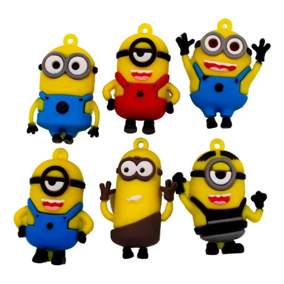 Kit 250 Pingentes Chaveiro Minions Em Pvc Foto 1