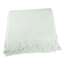 Kit 250 Toalhas Social Franja Boca Mão Felpa Para Sublimação Cor Branco Foto  mini 1