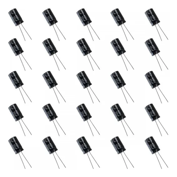 Kit 25x Capacitor Eletrolitico 22uf 400v 12x21mm 22uf-400v Foto 1
