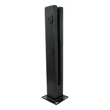 Kit 28 Colunas Torre Inox 30 Cm Guarda Corpo Polido Preto Foto mini  2
