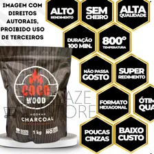 Kit 2kg Carvão De Coco Para Narguilé Atacado Caixa Foto mini  2