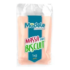 Kit 2kg. Massa De Biscuit-cor Salmão (antigo Pele De Boneca) Foto mini 1