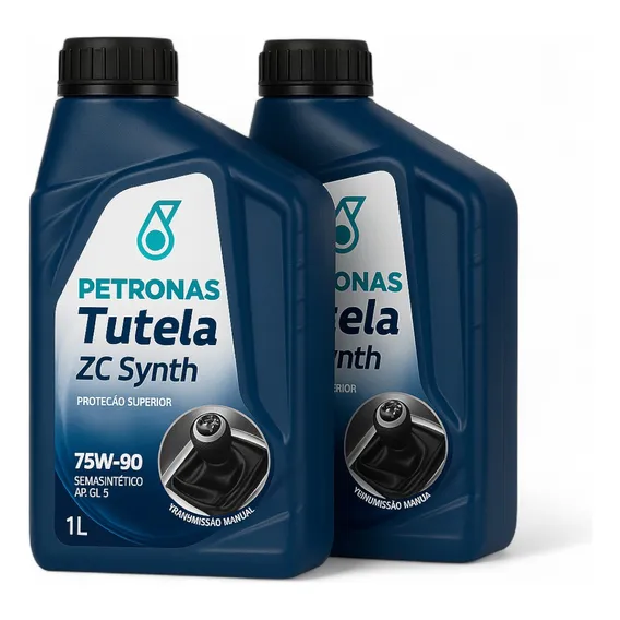 Kit 2l Óleo Petronas 75w90 Gl-5 Tutela Zc Transmissão Foto 1