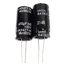 Kit 2peças Capacitor Eletrolítico 470uf 100v Epcos Foto mini 1