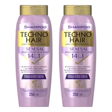 Kit 2un Shampoo Techno Hair Desamarelador Gota Dourada 250ml Foto  mini 1