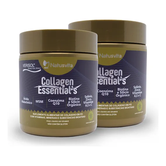 Kit 2und Colágeno Verisol Ácido Hialurônico Coq-10 Silício Sabor Limão Siciliano Foto 1