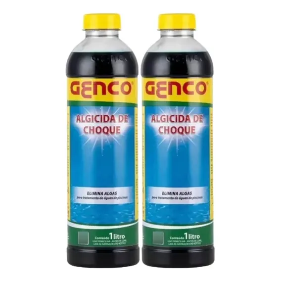 Kit 2x Algicida Choque Genco 1l Foto 1