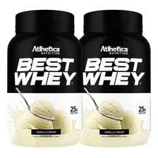 Kit 2x Best Whey Proteina Isolado Baunilha 900g - Atlhetica Foto mini 1