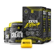 Kit 2x Creatina + 2x Zeus Extreme + Porta Caps Iridium Labs Sabor Sem Sabor Foto  mini 1