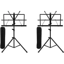 Kit 2x Estante Suporte Partitura Pedestal Com Bolsa Bag Foto mini 1