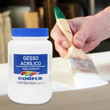 Kit 2x Gesso AcrÃlico 500ml Corfix Cor Branco Foto mini 4