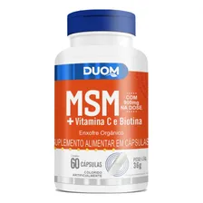 Kit 2x Msm + Vitamina C E Biotina 2x60 Cápsulas Druom Sabor Sem Sabor Foto mini  2