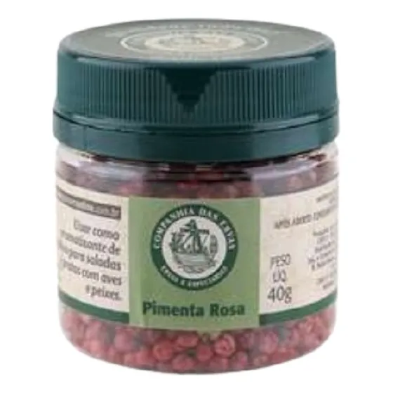 Kit 2x: Pimenta Rosa Companhia Das Ervas 40g Foto 1