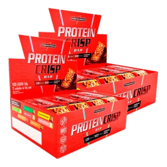 Kit 2x Protein Crisp Bar Barra De Proteina Integralmedica Sabor Churros Foto 1