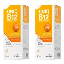 Kit 2x Pure B12 Vitamina Spray Sublingual 30ml Kress Sabores Sabor Laranja Foto mini 1