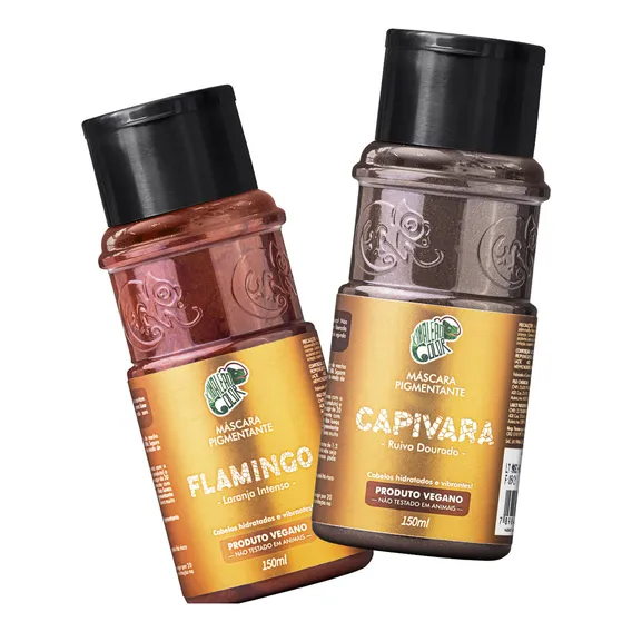 Kit 2x Tonalizantes Kamaleão Color 150ml - Seu Combo Tom Flamingo E Capivara Foto 1