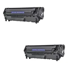 Kit 2x Toner CompatÃvel Q2612a Q2612 2612a 2612 12a Preto Foto mini 1