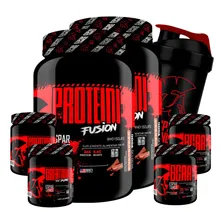 Kit 2x Whey Chocolate 2x Bcaa 2x Creatina, Shaker Espartanos Foto mini 2