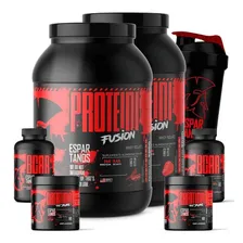 Kit 2x Whey Chocolate/morango 2x Bcaa 2x Creatina E Shaker Foto mini 1