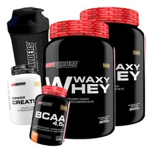 Kit 2x Whey Proten Bcaa Creatina Os Sabores!!! Sabor Paçoca Foto  mini 1