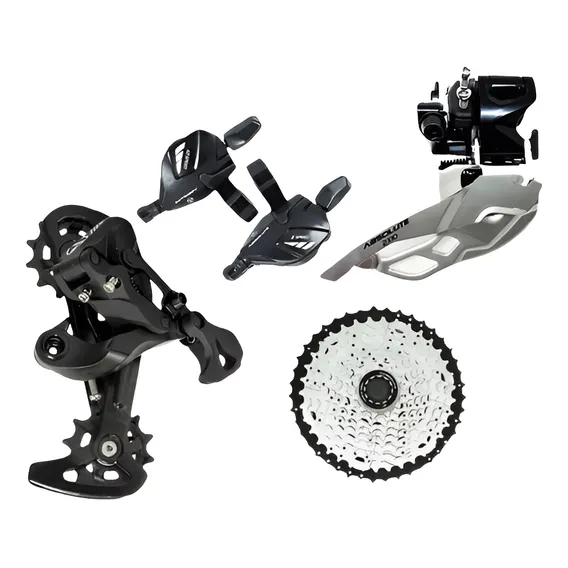 Kit 2x10v Absolute Transmissão Bike + Corrente Tec Index 10v Foto 1